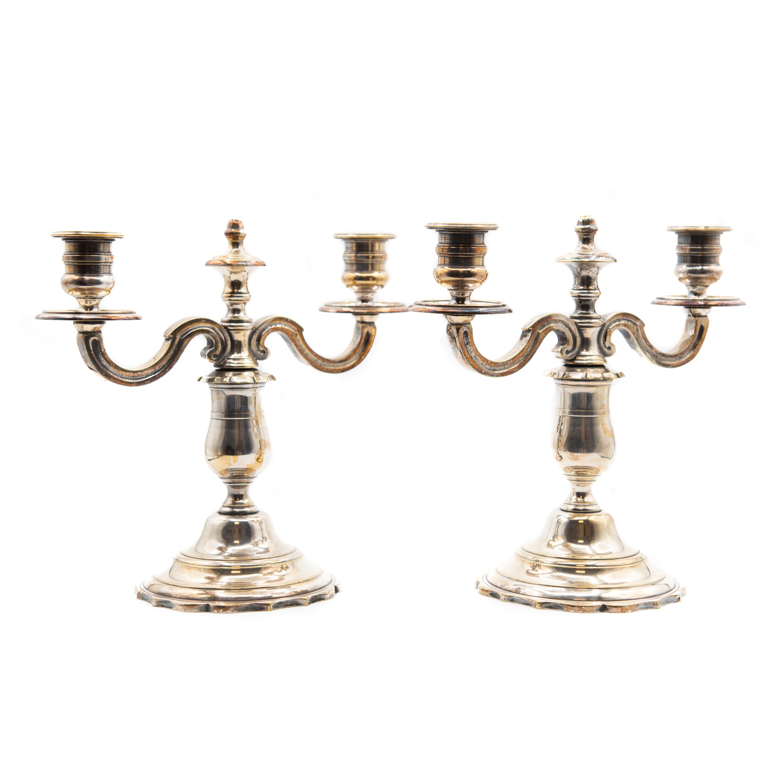 Candelabros plateados franceses Candelabros plateados franceses