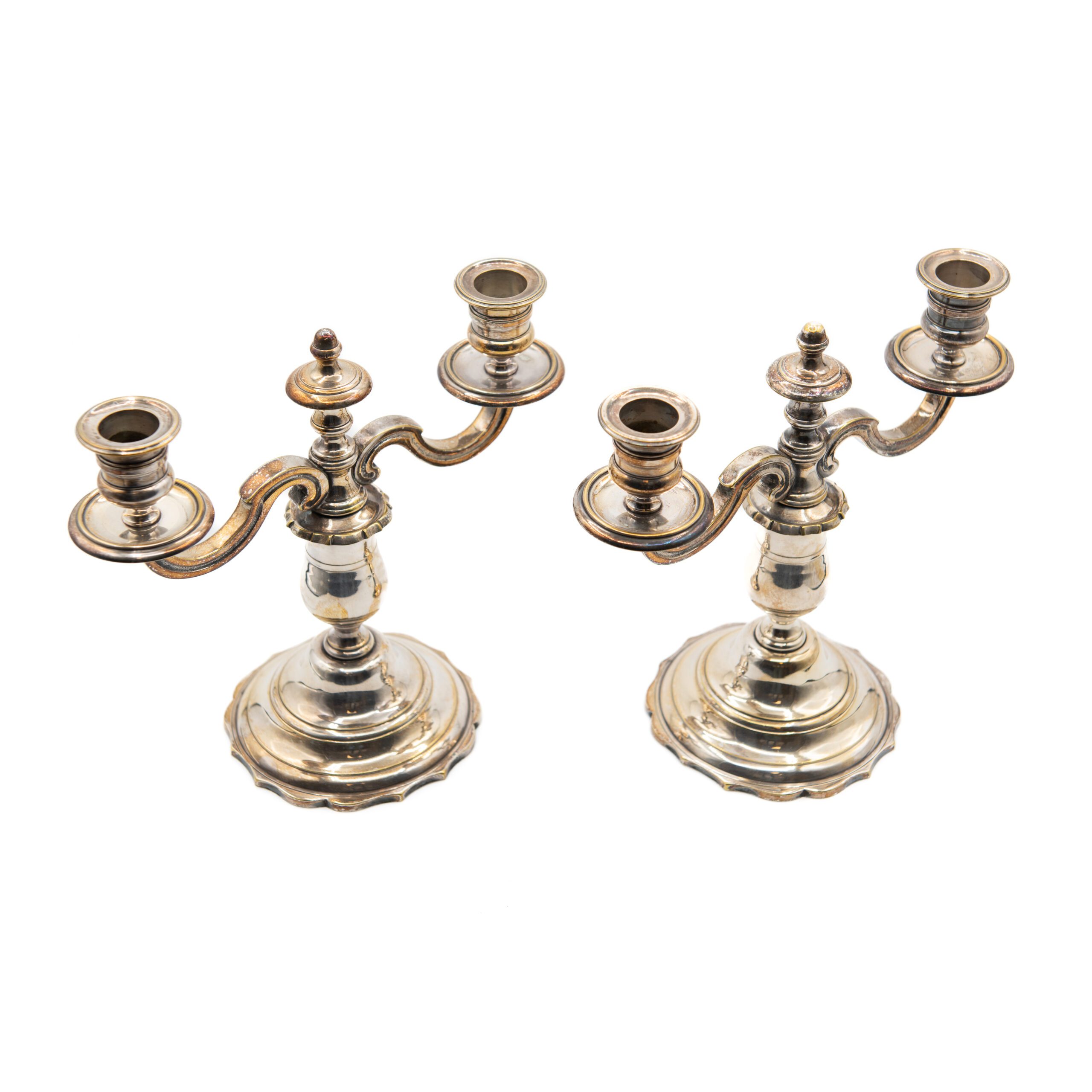 Candelabros plateados franceses Candelabros plateados franceses
